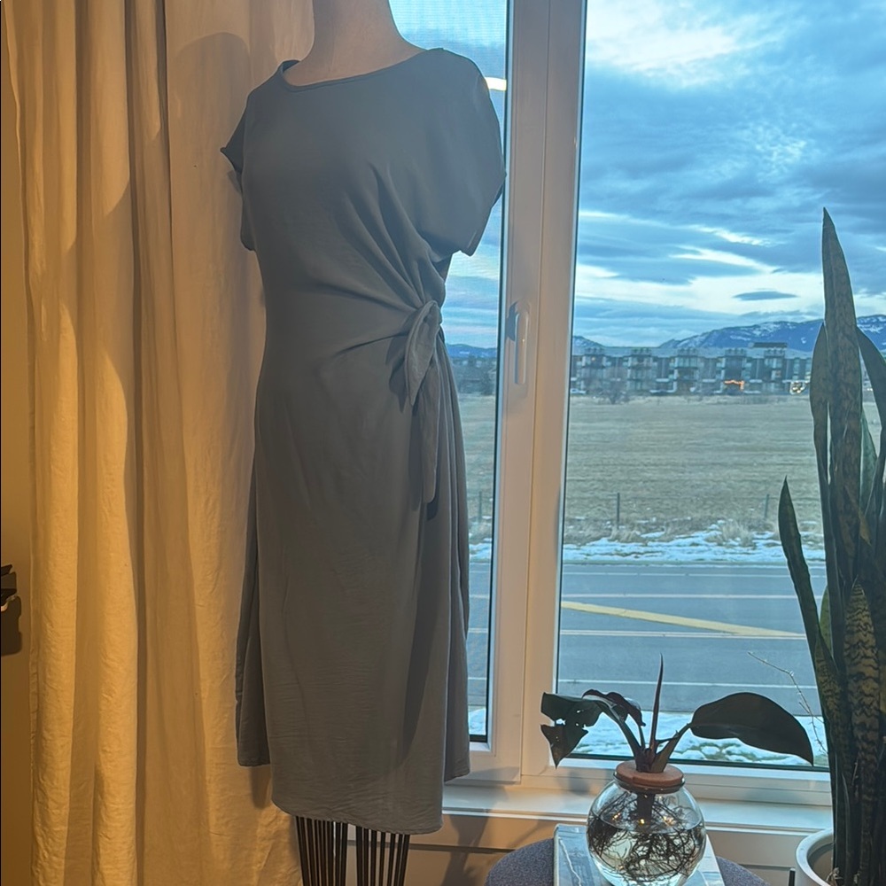 Blue Midi Dress - lightweight flows
